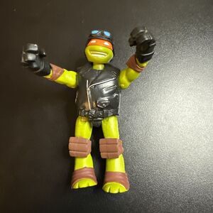 TMNT Ninja Turtles Radical Road Racer Biker Michelangelo (playmates Viacom 2014)